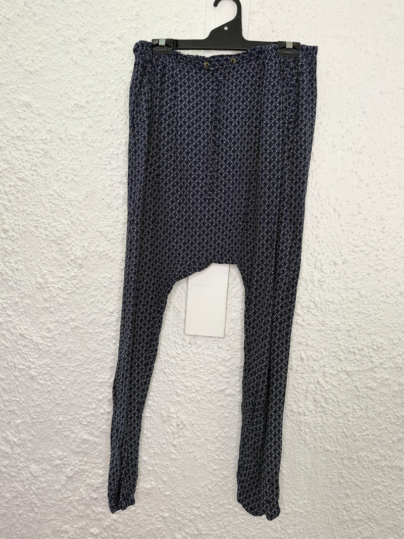 Seed Navy/White Drop-Crotch Pants Sz 10😀3/11