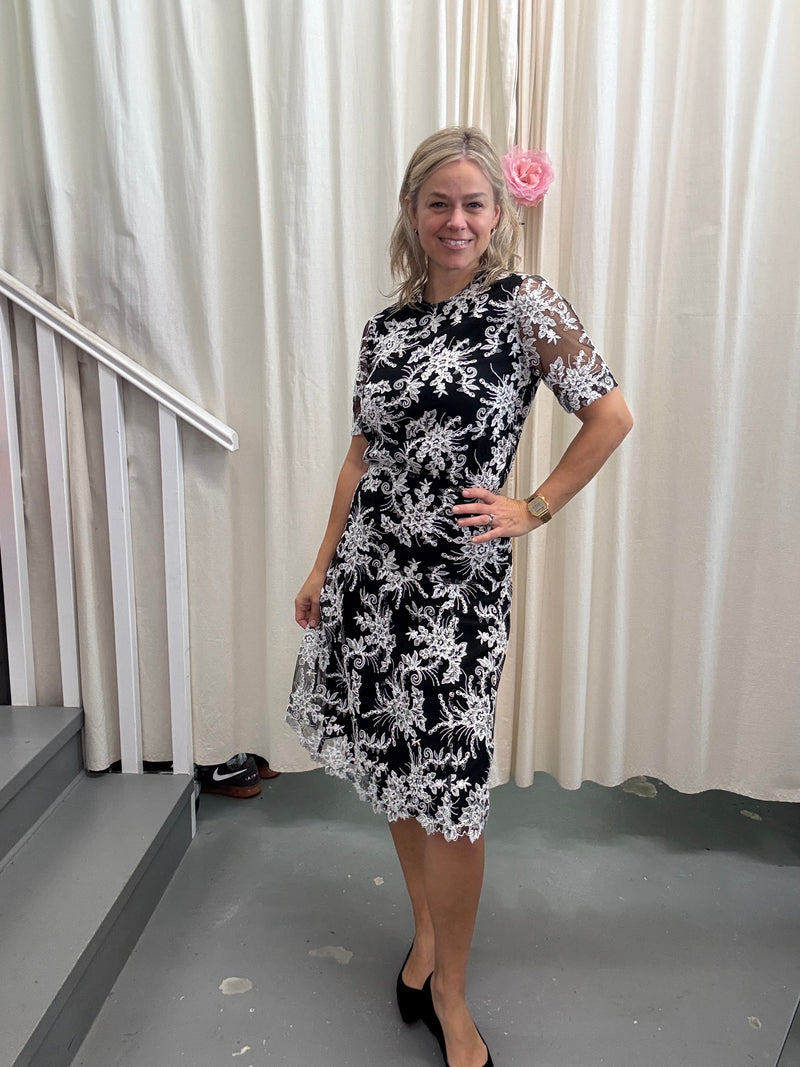 Juliette Hogan Lace Dress Sz8