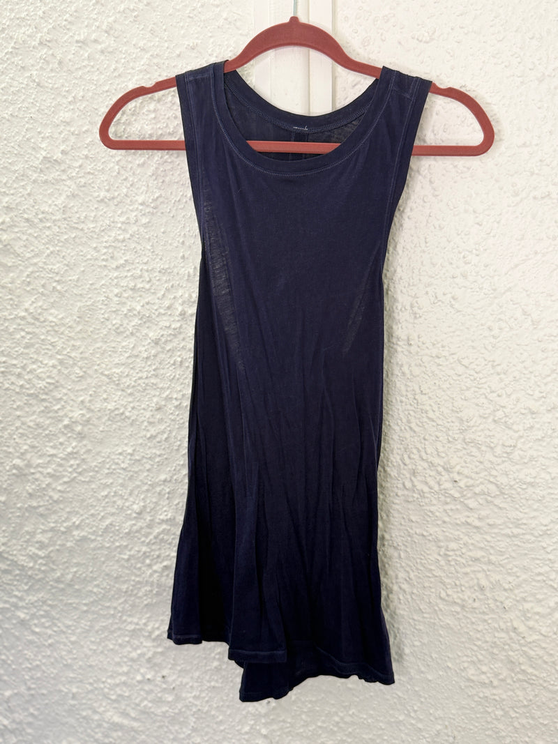 Lululemon Navy Cross-Back Long Tank No Sz (Best fit Sz 8-10)😀16/10