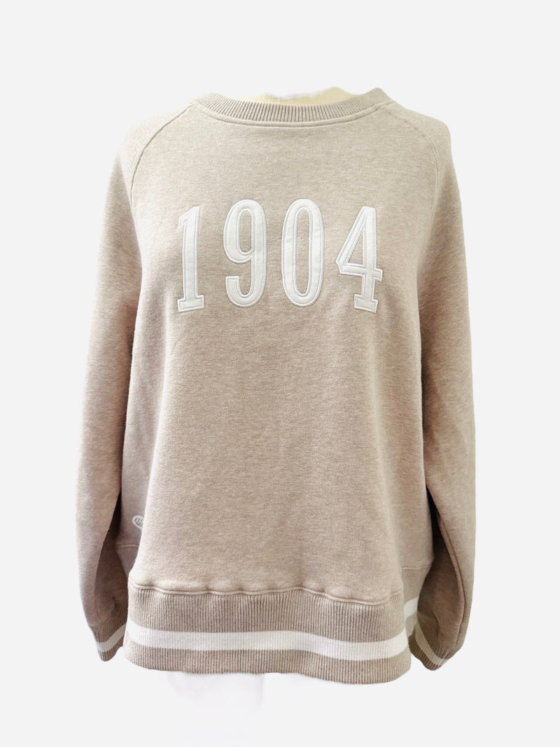 Canterbury Marled Beige 1904 Sweatshirt Sz 10 💜