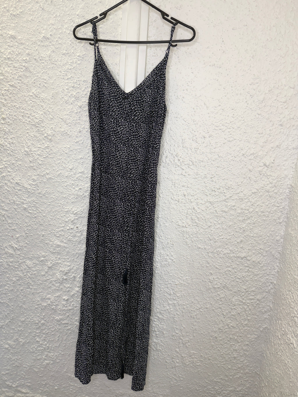 Decjuba Black/white viscose animal maxi dress Sz S 27/11