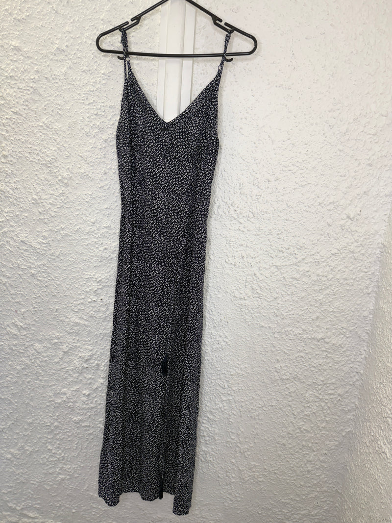 Decjuba Black/white viscose animal maxi dress Sz S 27/11