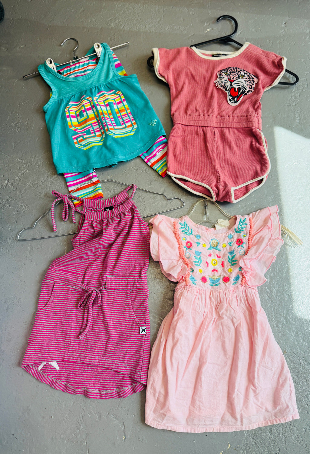 Kids Set of 5 Girls Clothing Items Sz 18mo-2yrs😀10/11