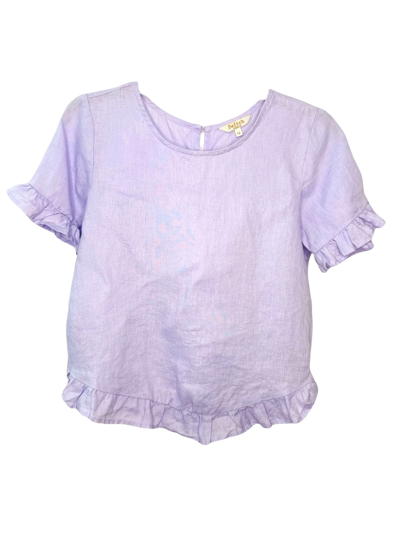 KIDS Switch Lilac Linen Top Kids Sz 12 Years ⭐️⭐️