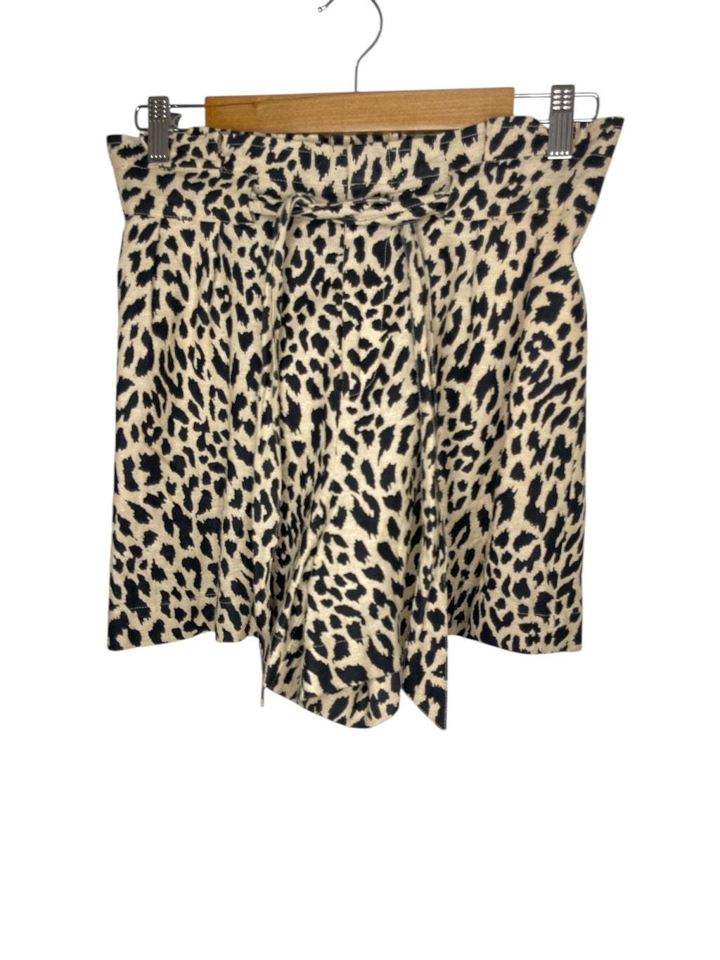 Seed Beige Animal Print Shorts Sz 8 💛