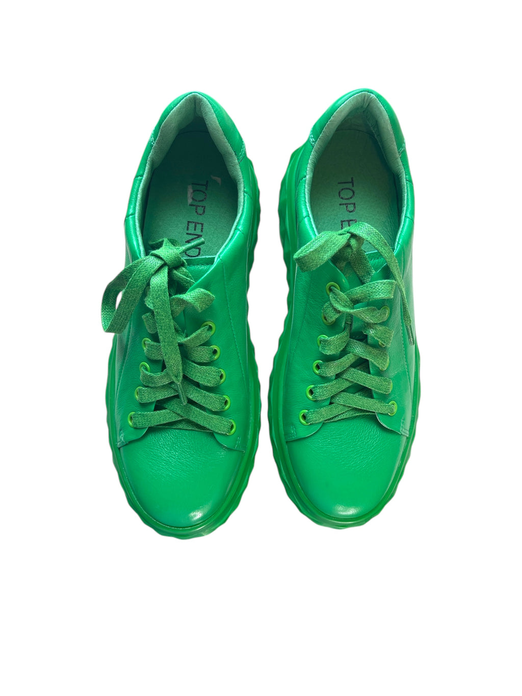 Top End Bright Emerald Leather Sneakers Sz 36 NEW! ⭐️ 🩷