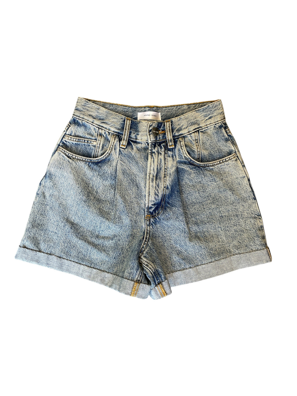 Anine Bing Denim Shorts Sz23” 💛