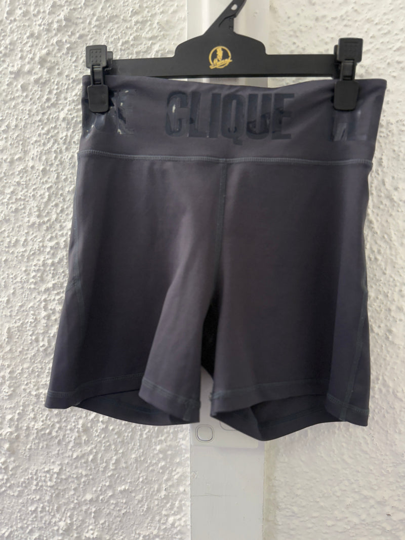 Clique dark grey power shorties NZ Sz 10 😀1/12