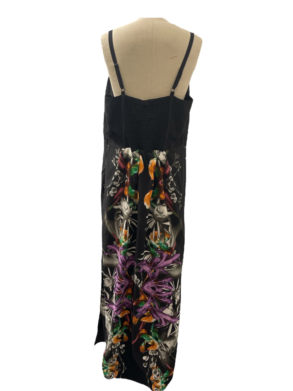 City Chic Black Floral Dress Sz M (Sz 18) 💛