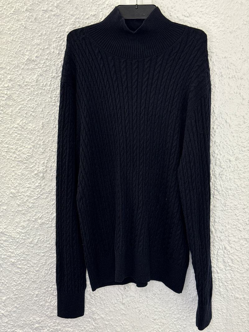 Cos Ink (Navy-Black) Wool Cable Knit Jumper Sz XL NEW!😀24/7