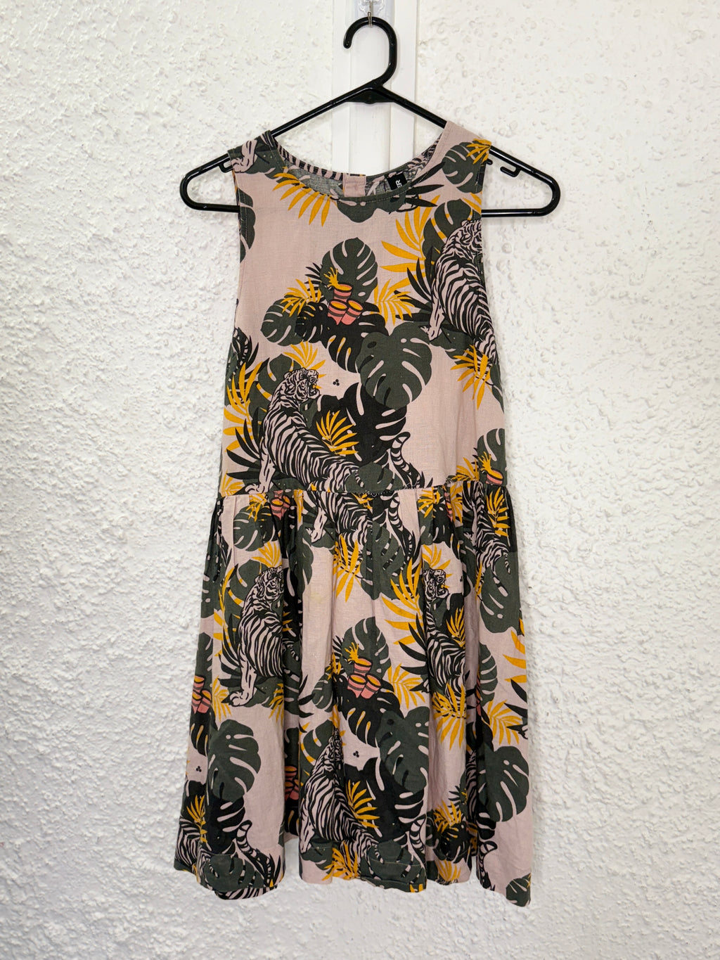 Huffer Jungle Print Linen/Cotton Dress Sz 6 😀13/10