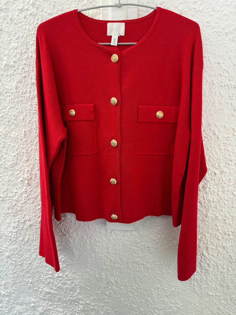 H&M Viscose Blend Cardi-Blazer Sz M NEW!😀24/7