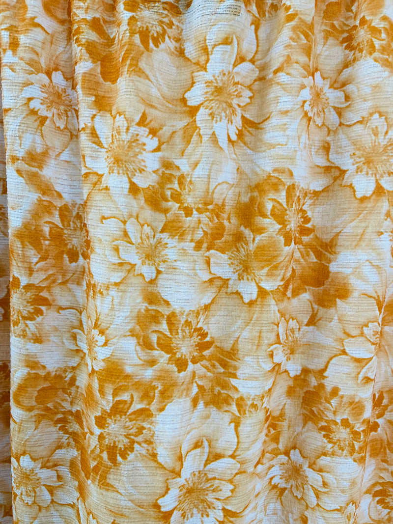 Ricochet Orange Floral Skirt Sz 12 💚💚