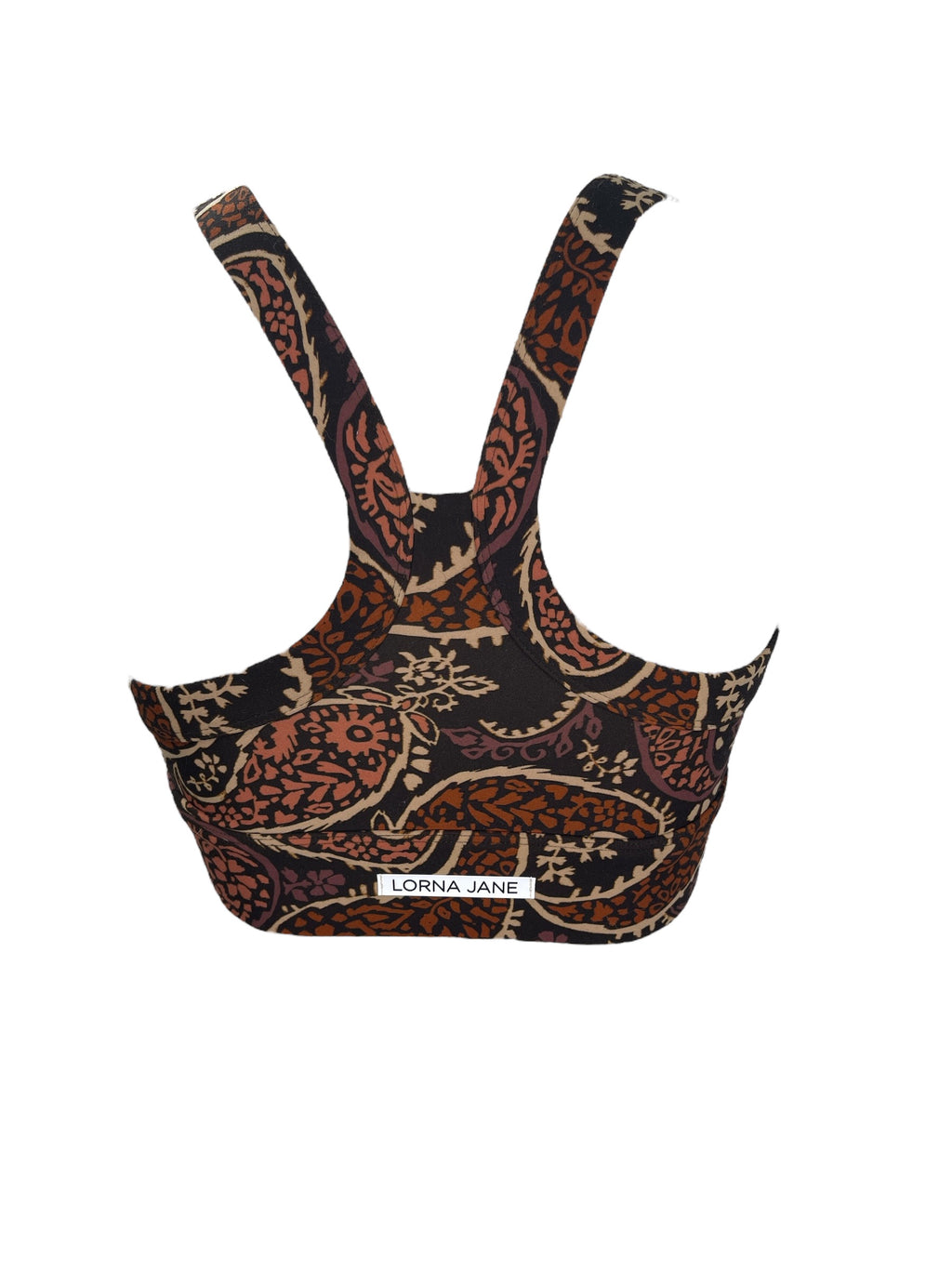 Lorna Jane Brown Paisley Sports Bra No Sz (best fit Sz 10) 💛