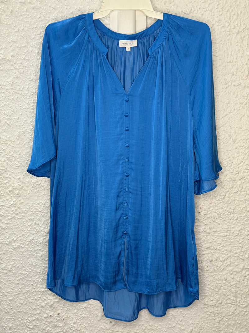 Whistle Blue Top Sz 14😀1/5