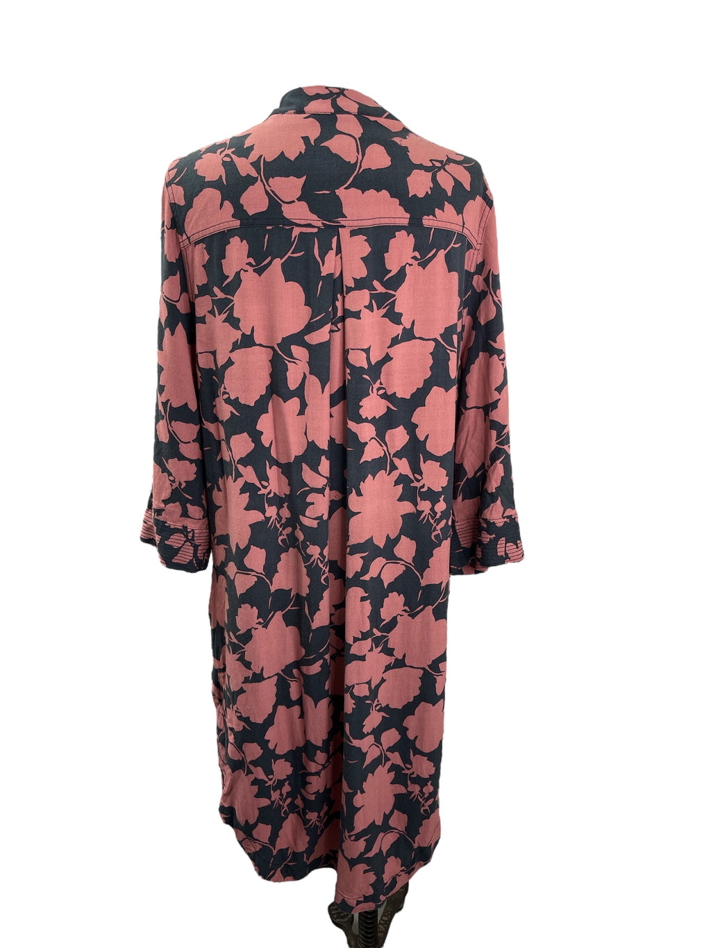 Glassons Pink/Dark Grey Floral Kimono Sz S/M 💚