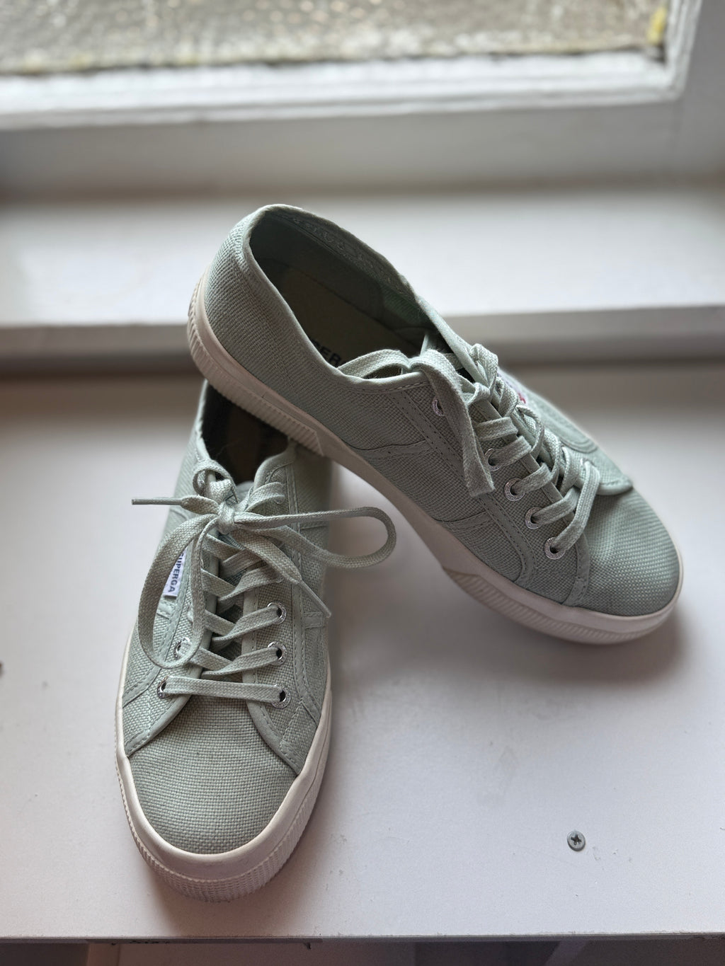 Superga olive sneakers Sz 39😀11/12