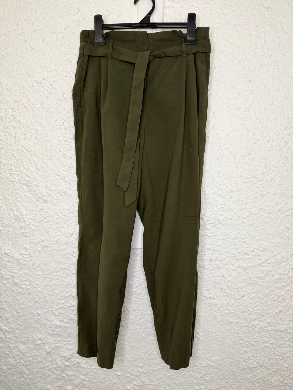 H&M Khaki Viscose Blend Pants Sz 10😀22/9