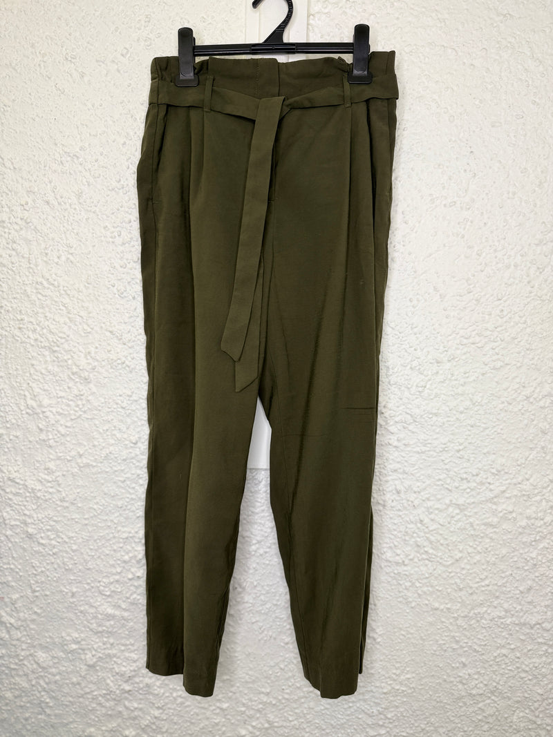 H&M Khaki Viscose Blend Pants Sz 10😀22/9