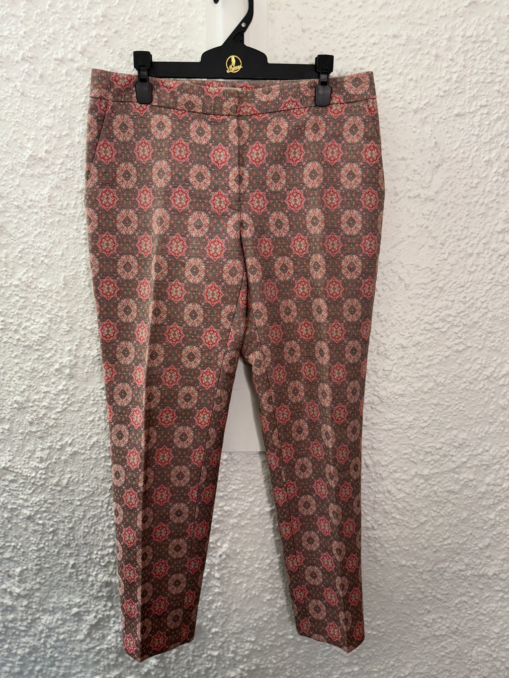 Hobbs Grey/Pink Cotton Blend Dress Pants Sz 10😀17/4
