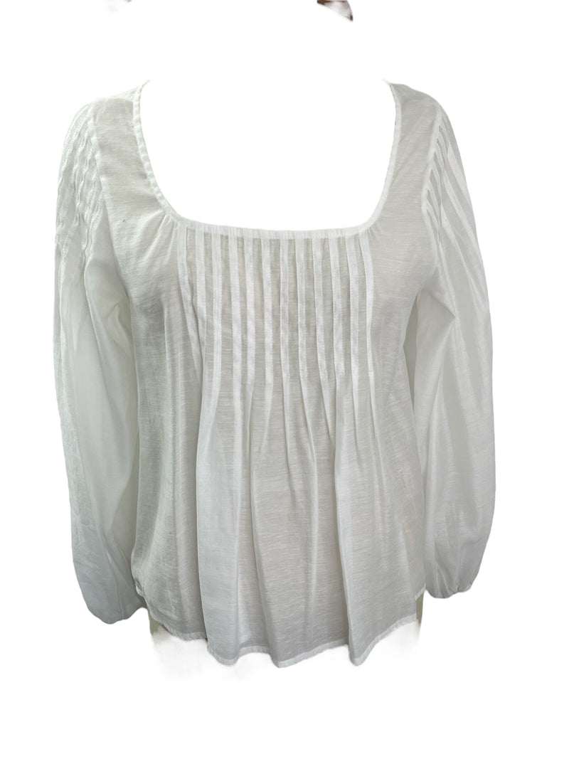 Wish Sheer White Top Sz 8 NEW! ⭐️ 💚