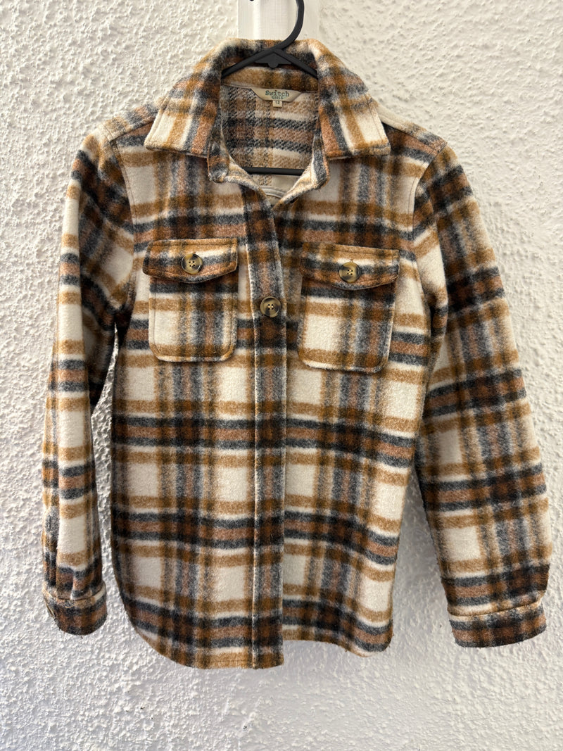 Kids Switch Plaid Shirt Kids Sz 12yrs 😀14/7
