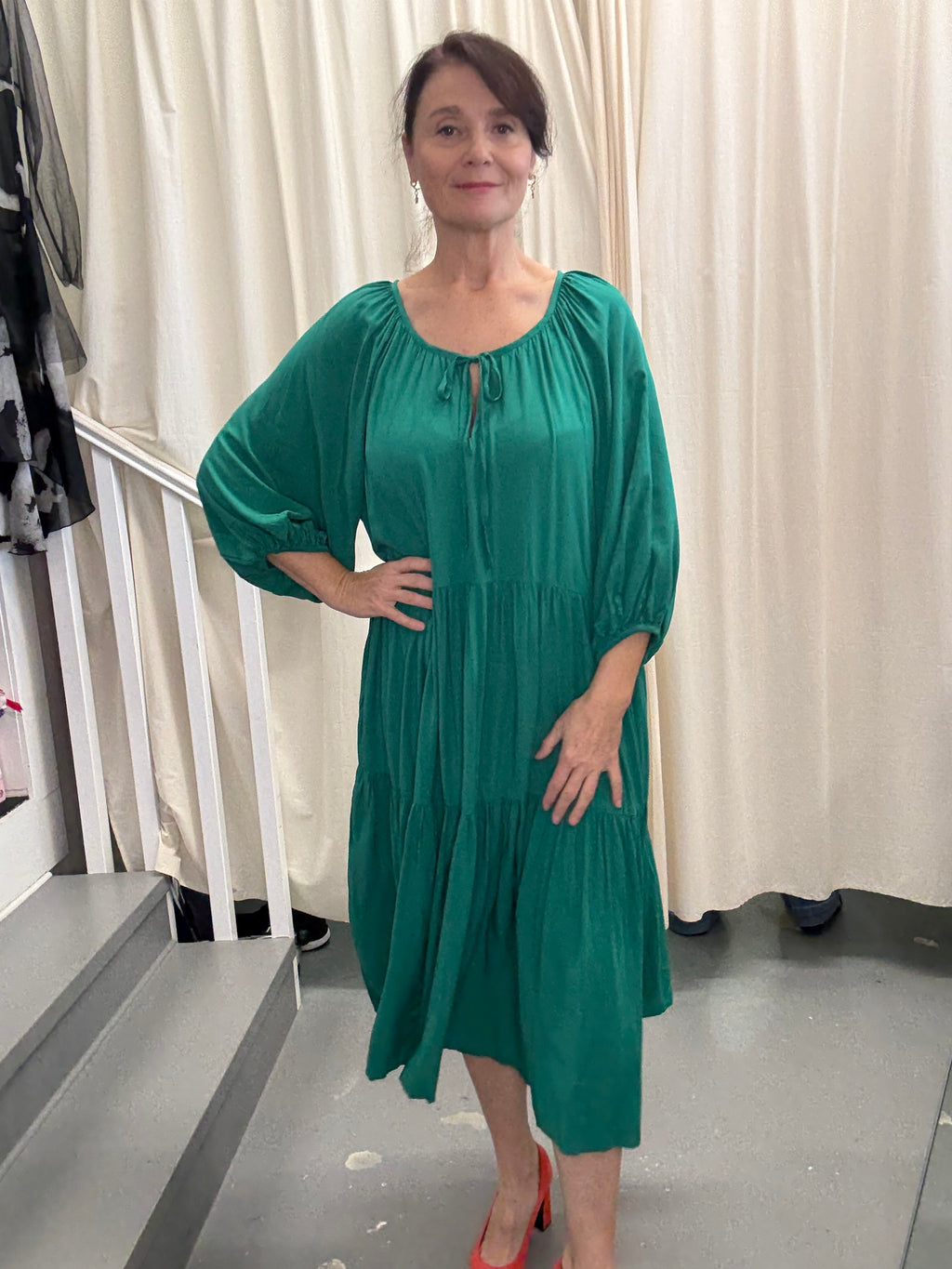 BEE MADISON Green Dress Sz16