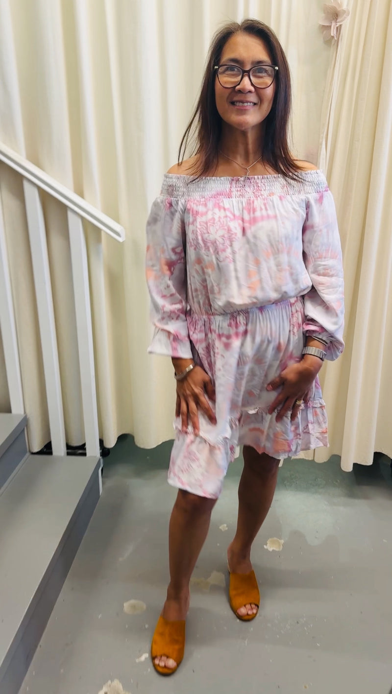 Lovestitch Pink Rayon Floral Dress Sz S NEW!😀25/8