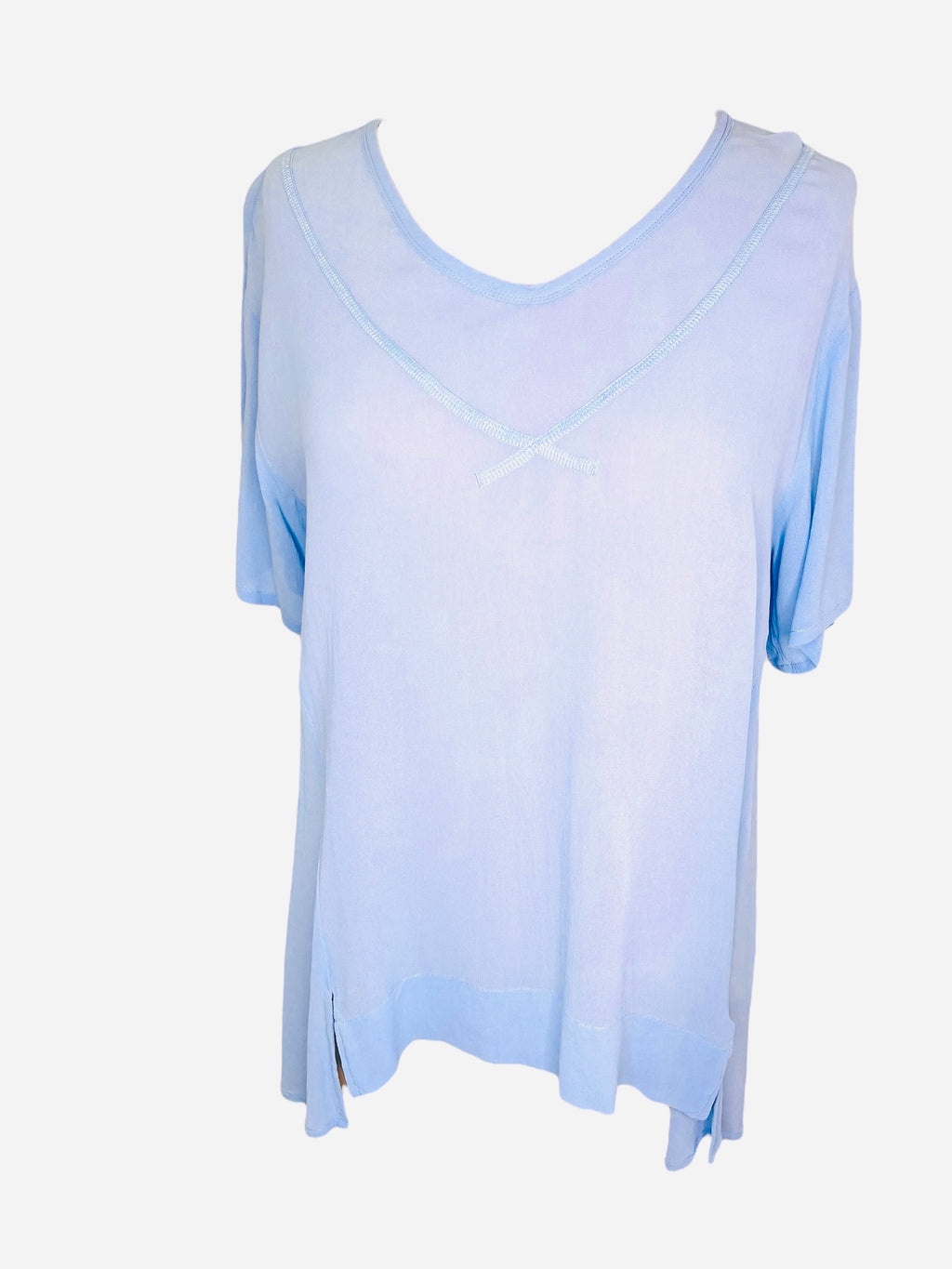 Lania The Label Blue Top Sz 12 💛