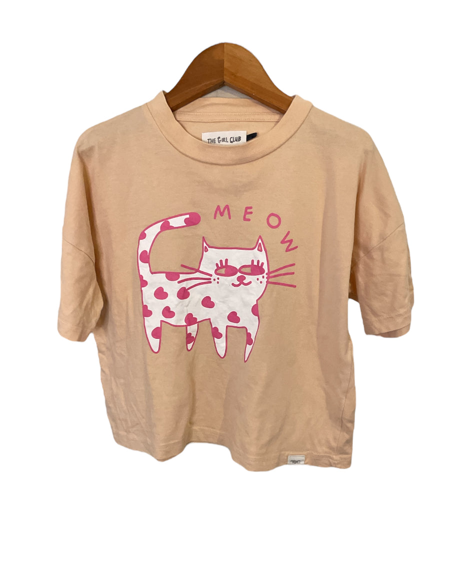 💚 KIDS The Girl Club Cat Tshirt Age 5