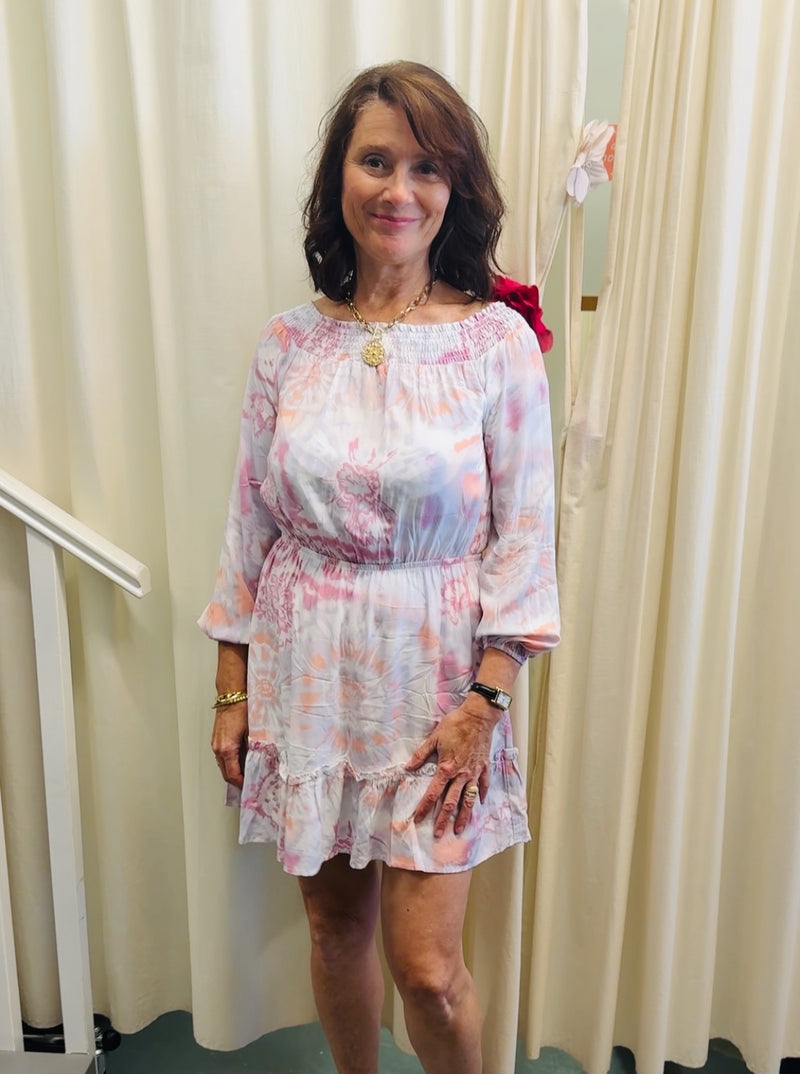 Lovestitch Pink Rayon Floral Dress Sz M NEW!😀25/8