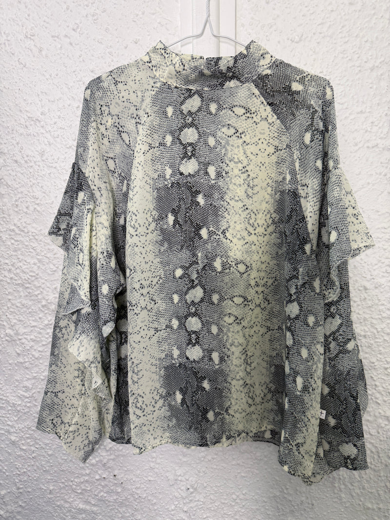 Federation Snakeskin Print Top Sz S😀8/9