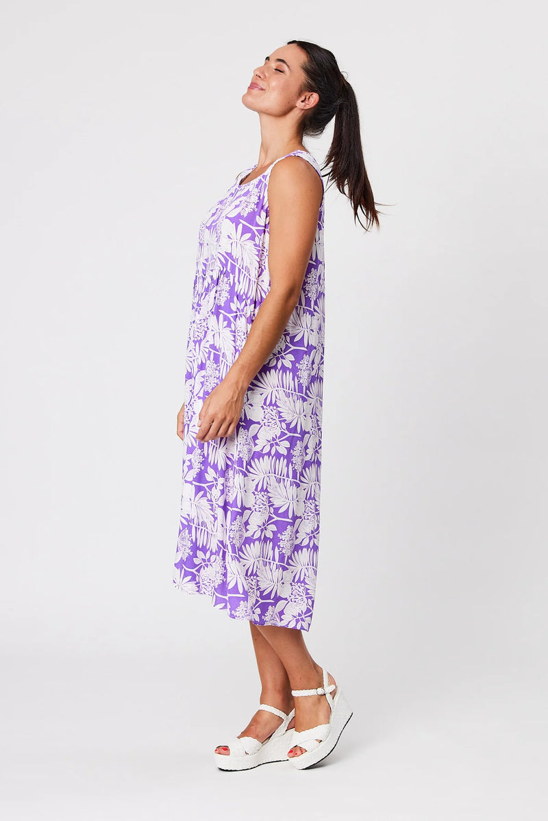 Blackstone Purple Rayon Floral Dress Sz 16 NEW! ⭐️🩷