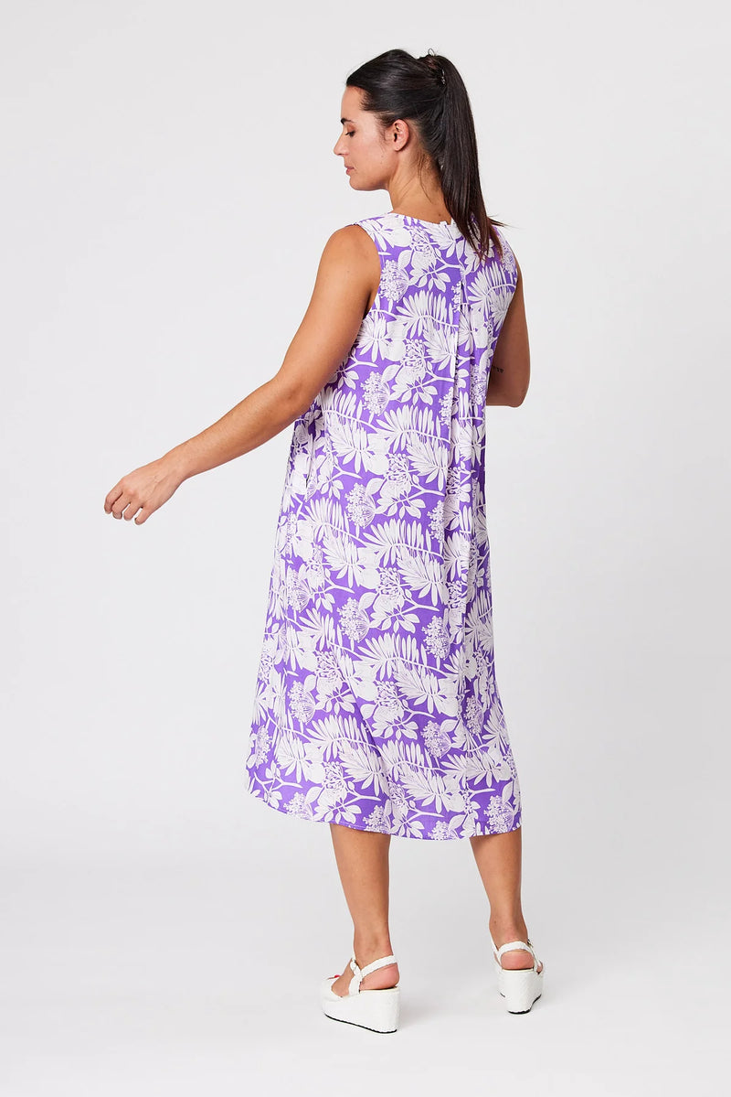 Blackstone Purple Rayon Floral Dress Sz 16 NEW! ⭐️🩷