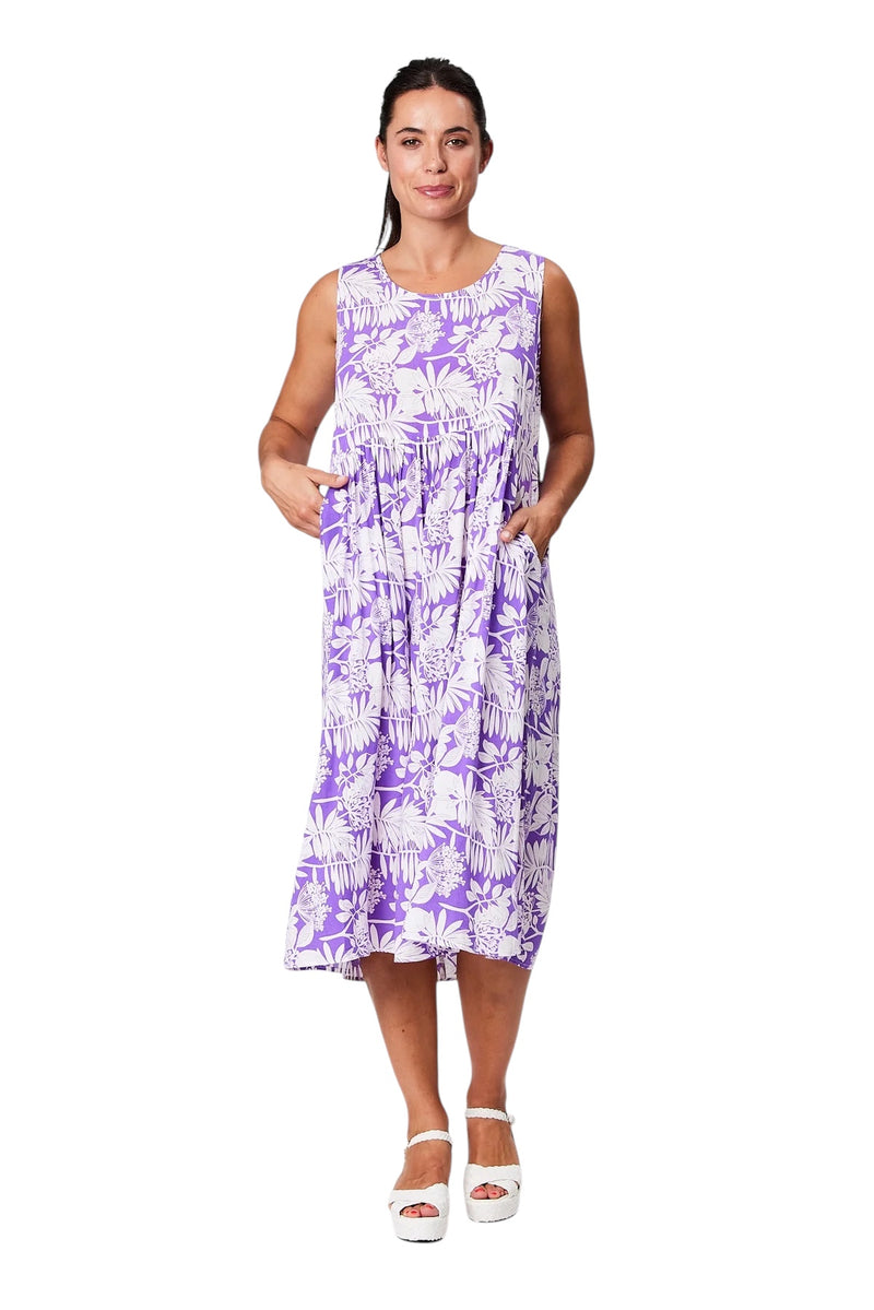 Blackstone Purple Rayon Floral Dress Sz 16 NEW! ⭐️🩷