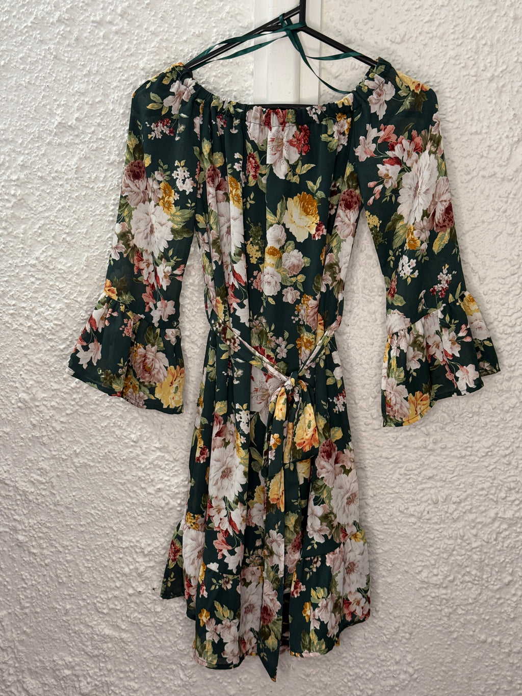 Atmos & Here Green Floral Dress Sz 6 (best fit Sz 6-8)😀 11/3