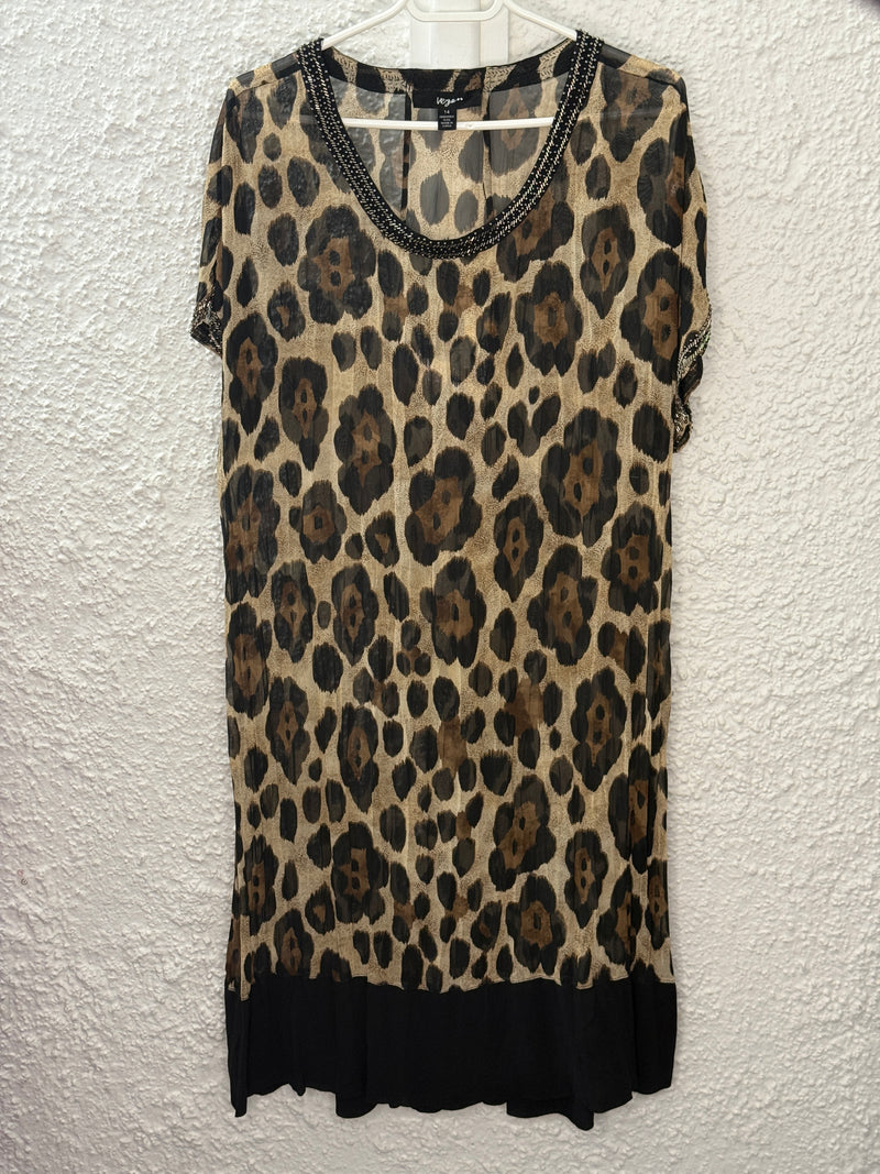 Verge Animal Print Dress Sz 14 😀 11/3