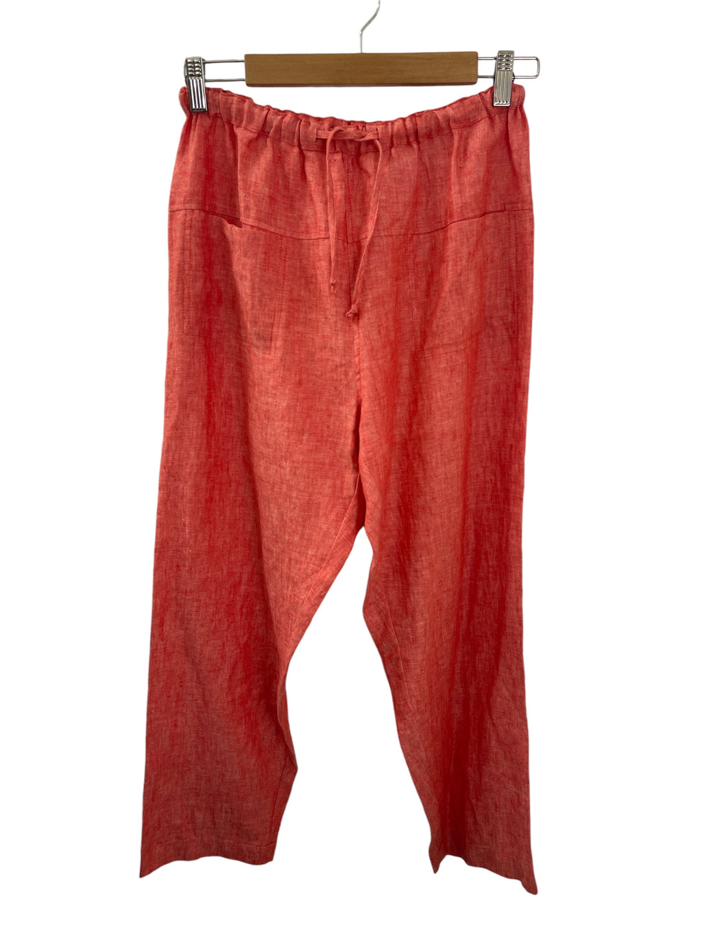 Blackstone Mottled Red Linen Blend Pants Sz 8 NEW! 💚 ⭐️